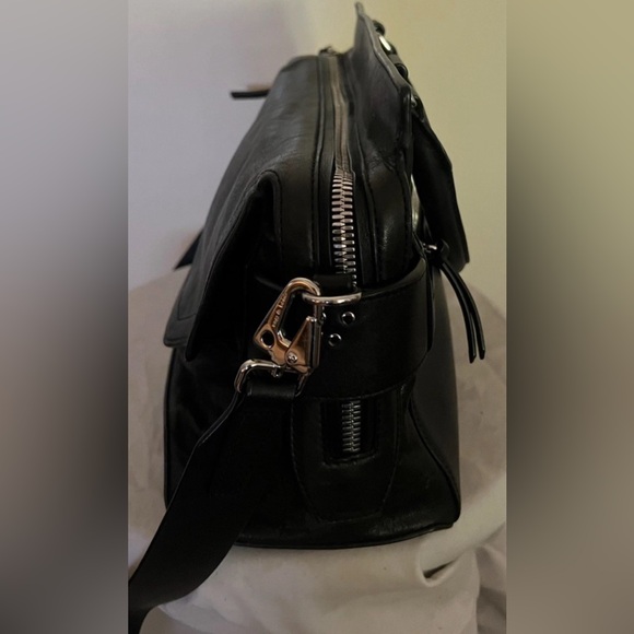 Rag & Bone Leather Black Pilot Handbag Crossbody Bag New - Picture 13 of 15